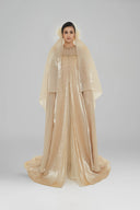 Haytan Nude Crystal-Embellished Abaya for women, from HAYTAN, The Viet Concept 