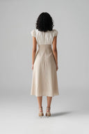 Shlyn Lace-Trim Puff Sleeve Dress  for women, from HUELLEY HUELLEY, The Viet Concept