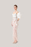 Elena Bodycon Cold Shoulder Sleeved Lace Ankle Length Dress for women, from The Viet Concept 