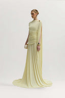White Minerva Length Dress for women, from JENNY K TRAN, The Viet Concept 