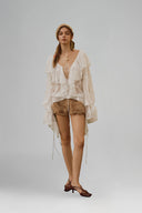 Blanche La Bohème Top for women, from La Vierge, The Viet Concept 