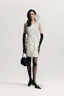 Éclat Hourglass Beaded Jacquard Cocktail Mini Dress for women, from HOBB, The Viet Concept 