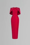 Crimson Cosmos Gown for women, from Tiny Ink, The Viet Concept 