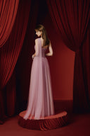 Clara One-Shoulder Draped Tulle Evening Gown for women, from JOSEPHINE, The Viet Concept