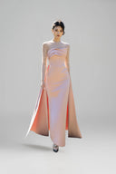 Pink Luretta Long Cape for woman, from CALISTA, The Viet Concept 