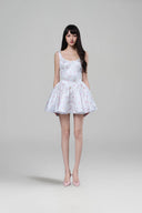 Nelle Dropped Waist Floral Taffeta Mini Dress for women, from Joséphine, The Viet Concept