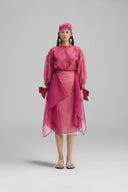 Amethyst Veil Lace Organza Blouse for women, from CAOSTU, The Viet Concept