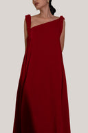 Hy Flared Strappy Velvet Floor Length Dress for women, from TINH, The Viet Concept 