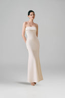Étoile Pearl Silk Taffeta Strapless Maxi Gown for women, from VONTIER DE MONTIER, The Viet Concept