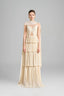 Macias Sheath Back Slit Faux Fur Floor Length Dress for women, from Maison Des Copains, The Viet Concept 