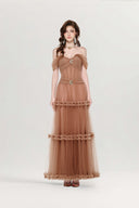 Marilyn Sculpted Corset Layered Tulle Gown for women, from JOSEPHINE, The Viet Concept 