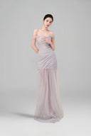 Blue Grey Alice Maxi Dress for women, from BYDI, The Viet Concept 