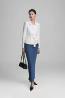 White Selita Belt Jacket for women, from HOBB, The Viet Concept 
