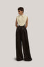 Aether Cropped Collared Neck Taffeta Top for women, from POEM, The Viet Concept 