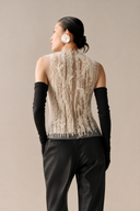 LECIA • Artisan Embroidered Sheer Tulle Luxury Top