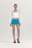 Vigna 002 Sculpted Knit Mini Skirt for women, from HUELLEY ROSE, The Viet Concept 