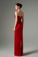 Yasmin Silk Taffeta Strapless Crystal-Embellished Bodycon Gown for women, from 21SIX, The Viet Concept