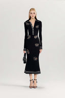 Miss Orchid Sculpted V-Neck Gown for women, from DO LONG, The Viet Concept 