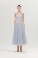 Evelyn Pastel Crystal Corset Gown for women, from JOSEPHINE, The Viet Concept 