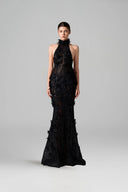 Aylin Floral Lace Halter Neck Mermaid Gown for women, from 21SIX, The Viet Concept