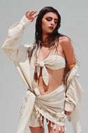 Beige Linen Shirt for women, from Xita, The Viet Concept 