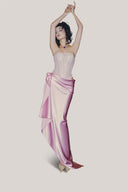 Pink Dulcinea Maxi Dress for women, from La Vierge, The Viet concept 