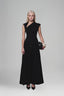 Black Diagonal Collar Top for women, from Keira Tong, The Viet Concept 