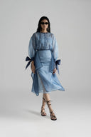 Celestia Sheer Lace Organza Statement Shirt for women, from CAOSTU, The Viet Concept
