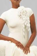 Wilted Lotus Bloom Sculpted Petal Evening Gown for women, from DAS LA VIE, The Viet Concept 