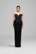 Reem Éclat Strapless Silk Taffeta Evening Gown for women, from 21SIX, The Viet Concept