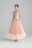 LINH PHUNG • Floriade Strapless Rococo Floral Brocade Midi Dress