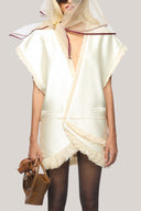 Ramos Wrap V-Neck Poly Organza Top for women, from Das La Vie, The Viet Concept 