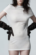 Zireth Élevé High Neck Sculpted Mini Dress for women, from DAS LA VIE, The Viet Concept 