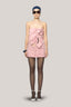 Pink Cameron Strapless Twisted Organza Top for women, from Das la Vie, The Viet concept 