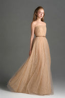 IHF STUDIO • Floral Lace Bustier Maxi A-Line Dress