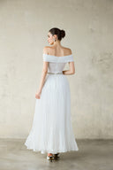 Della Crystal Embellished Organza Bodysuit & Maxi Skirt Set for women, from DANG PHONG DESIGNER, The Viet Concept