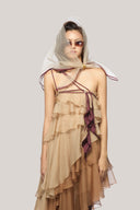 Karina Asymmetric Layered Organza Voile High-low Dress for women, from Das La Vie, The Viet Concept 