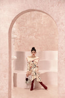 L'ALLÉE • Elegant Letter Floral Print Dress
