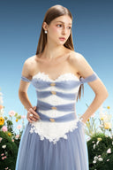 Melusine Couture Sequin Lace Corset Evening Gown for women, from LINH PHUNG, The Viet Concept