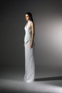 Poise Oriental Glitter Lace Cut-Out Floor-Length Sheath Gown for women, from SORAMAME, The Viet Concept
