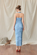 Alyssa Crystal Embellished Chantilly Lace Midi Dress for women, from CALISTA, The Viet Concept
