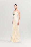 Celeste Beaded Diamond Strapless Silk A-Line Maxi Gown for women, from MR CRAZY & LADY SEXY, The Viet Concept 