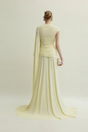 White Minerva Length Dress for women, from JENNY K TRAN, The Viet Concept 