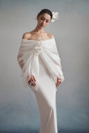 Blanc Lumière Off-Shoulder Gown for women, from HA THANH VIET, The Viet Concept 