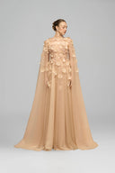 Rumram Tulle Flower Gown & Kamilia Crystal Cape Set for women, from 21SIX, The Viet Concept