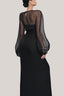 Au Strapless Semi-Heart Neck Silk Organza Floor Length Dress for women, from TINH, The Viet Concept 