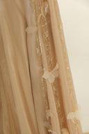 HAYTAN • Nude Crystal-Embellished Abaya