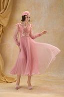 Helena Couture Guipure Lace Chiffon Evening Gown for women, from MADDY HATES ROSE, The Viet Concept