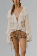 Blanche La Bohème Top for women, from La Vierge, The Viet Concept 