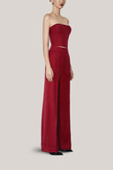 Kendra Bodycon Straight Across Neck Twill Crop Top for women, from HOBB, The Viet Concept 